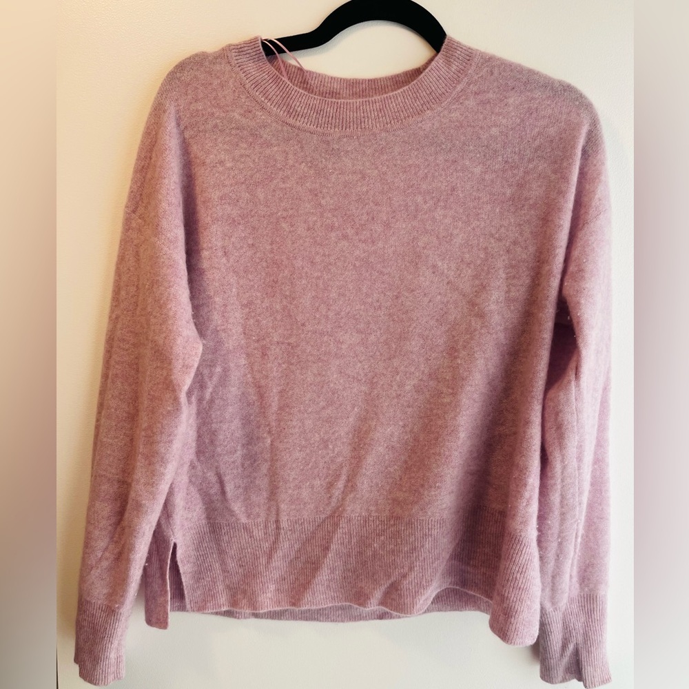 Brand New Tahari 2-Ply Pink Cashmere Sweater